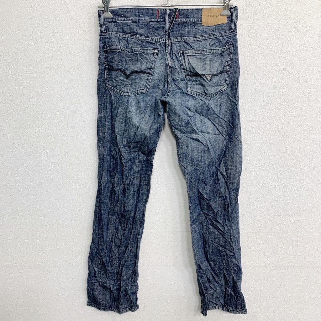 GUESS Denim брюки W31 Guess индиго хлопок б/у одежда . America скупка 2402-389