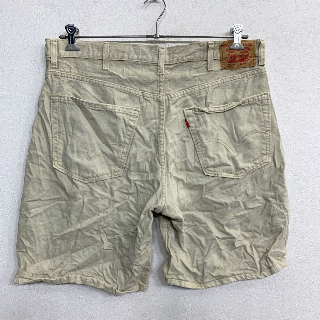 Levi's 550 デニムショートパンツ W38 リーバイス リラックスフィット ベージュ コットン 古着卸 アメリカ仕入 2404-835_画像6