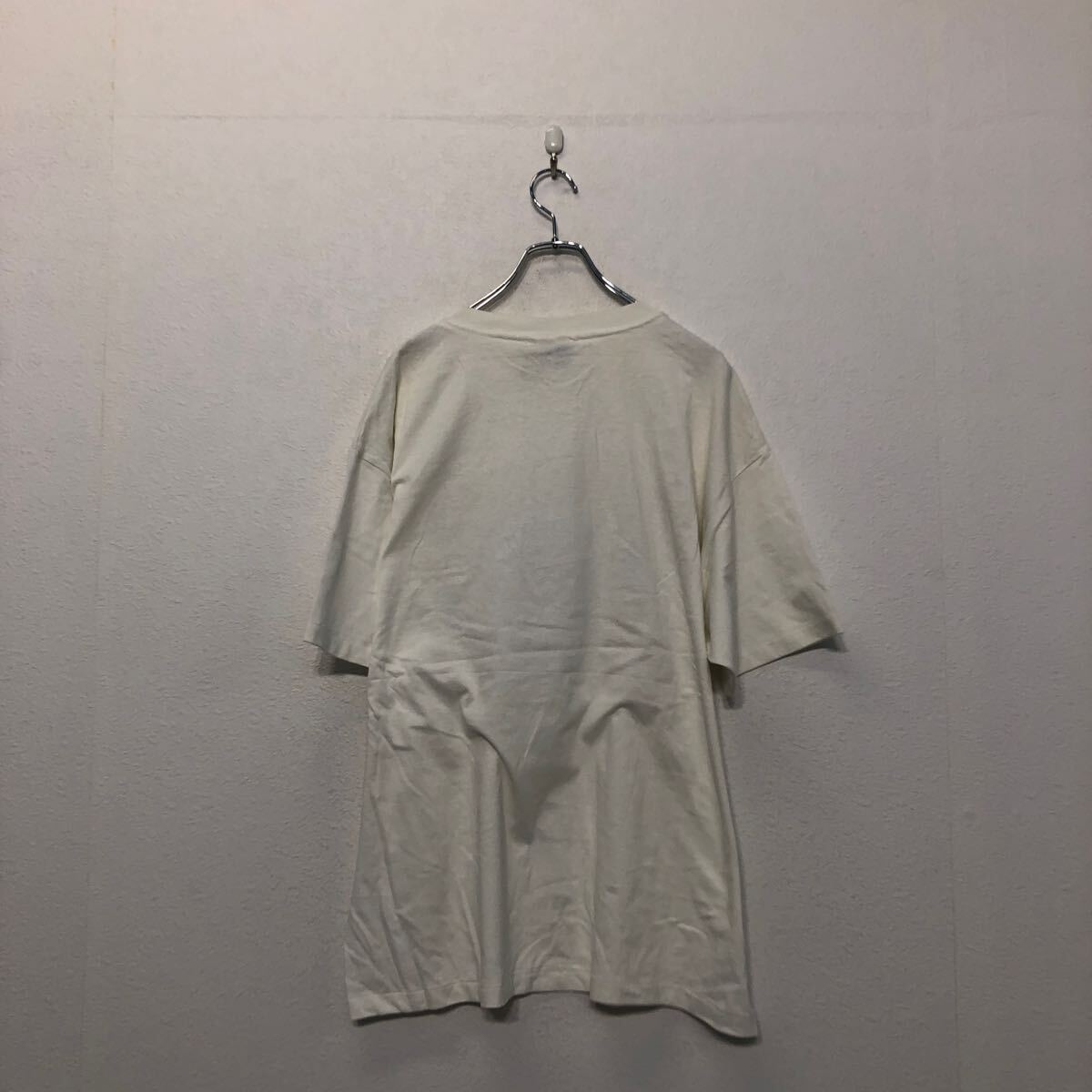 中古 古着 Hanes 半袖 プリント Tシャツ XL ヘインズ ホワイト ダークレッド シングルステッチ ビッグサイズ古着卸 アメリカ仕入 a604-5249_画像4