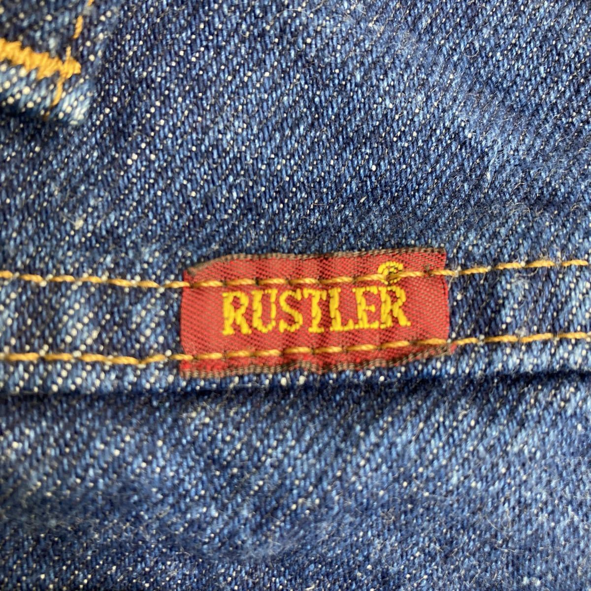 RUSTLER デニムパンツ W38 ラスラー ビッグサイズ インディゴ メキシコ製 古着卸 アメリカ仕入 2309-651_画像7