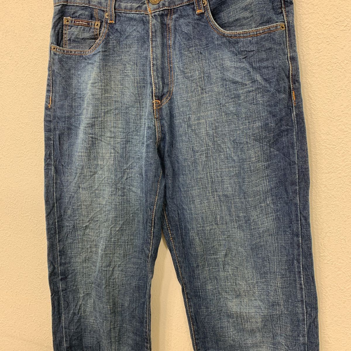 Calvin Klein Jeans デニムパンツ W33 カルバンクラインジーンズ ブルー 古着卸 アメリカ仕入 2309-1144_画像4