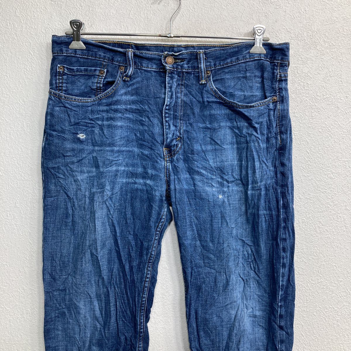 Levi's 514 デニムパンツ W34 リーバイス スリムストレート ブルー コットン メキシコ製 古着卸 アメリカ仕入 2309-1437_画像2