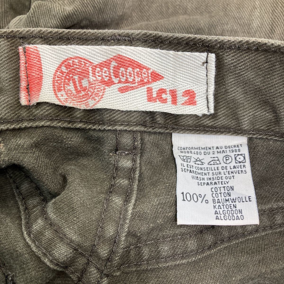 LeeCooper デニムパンツ W27 リークーパー カーキ 古着卸 アメリカ仕入 2309-188_画像9