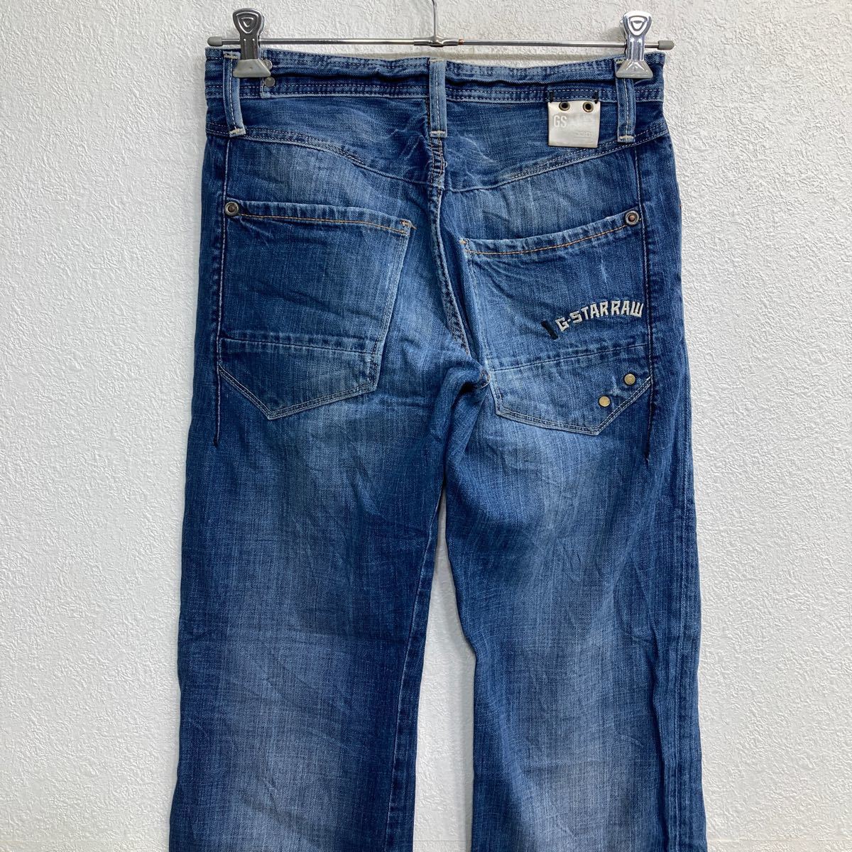 G-STAR RAW デニムパンツ W29 ジースター ボタンフライ インディゴ ブルー コットン 古着卸 アメリカ仕入 2310-1068_画像6