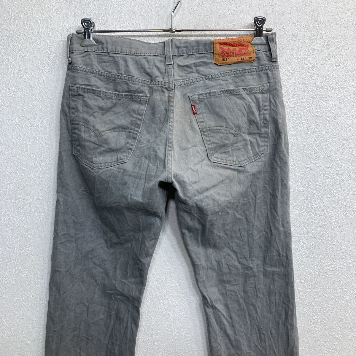 Levi's 513 デニムパンツ W32 リーバイス スリムストレート グレー 古着卸 アメリカ仕入 2309-289_画像5