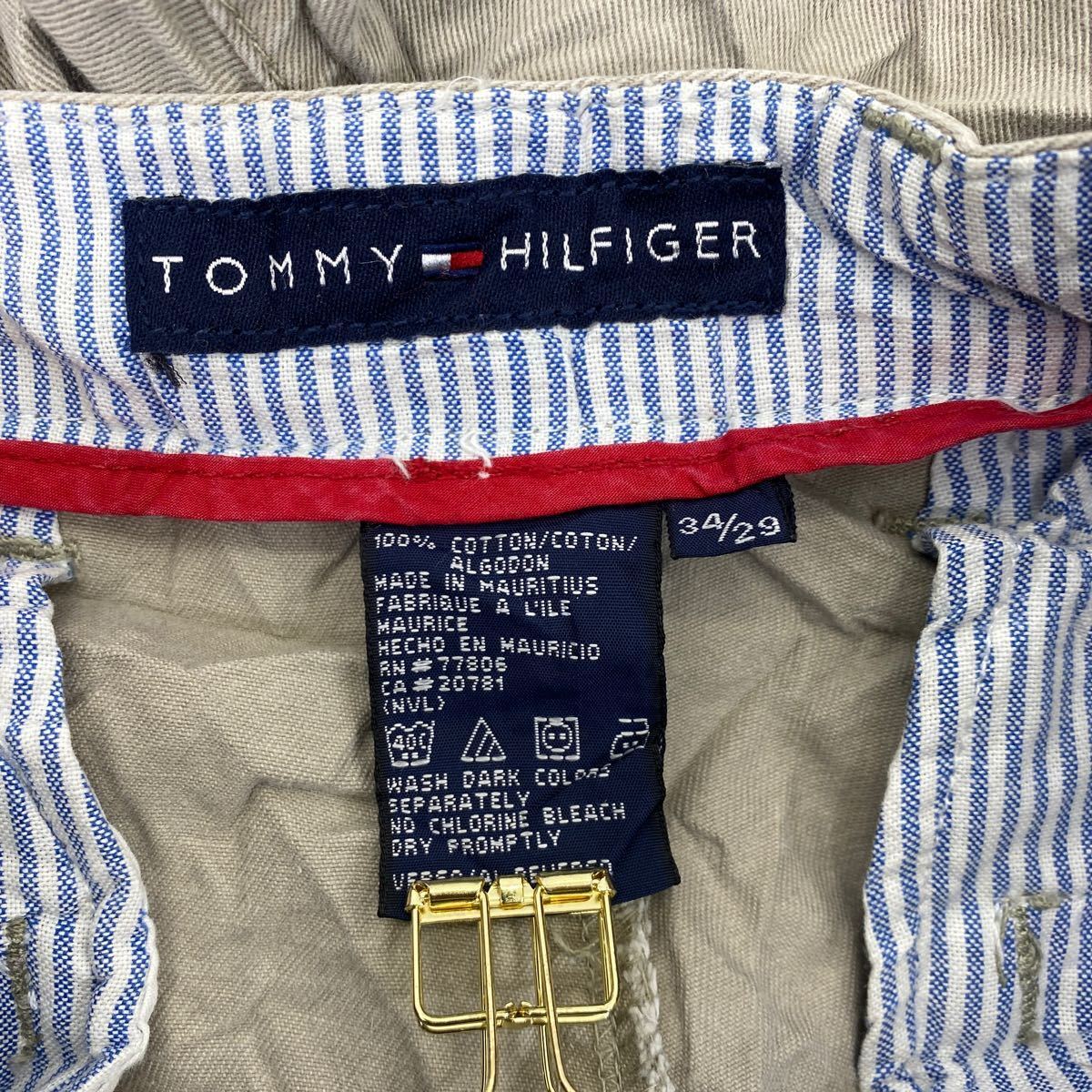 TOMMY HILFIGER チノパンツ W34 トミーヒルフィガー コットン ベージュ 古着卸 アメリカ仕入 2310-949_画像8