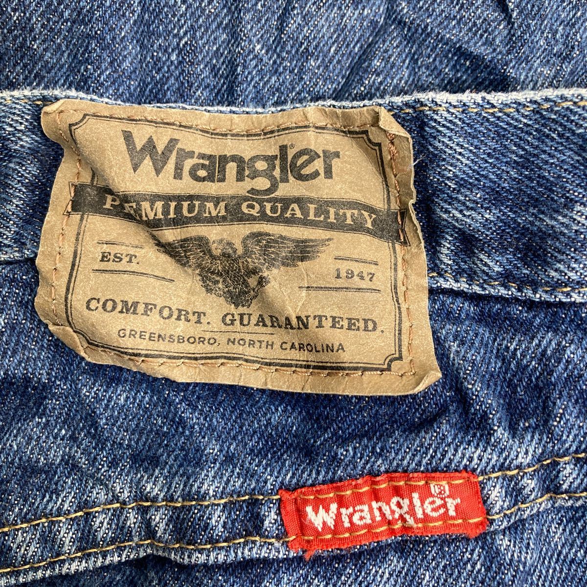 Wrangler デニムパンツ W32 ラングラー レギュラーフィット ブルー コットン メキシコ製 古着卸 アメリカ仕入 2310-1044_画像9