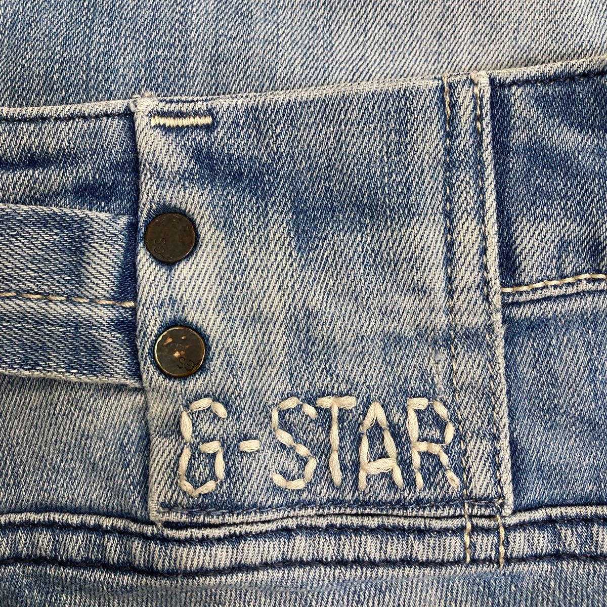 G-STAR RAW デニムパンツ W27 ジースター ブーツカット レディース ライトブルー 古着卸 アメリカ仕入 2310-1037_画像6