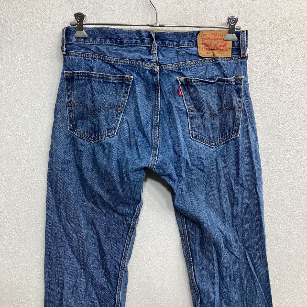 Levi's 505 デニムパンツ W33 リーバイス レギュラーフィット ブルー 古着卸 アメリカ仕入 2310-147_画像6