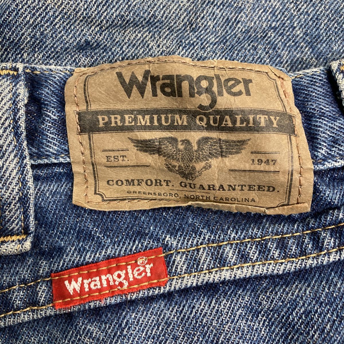 Wrangler デニムパンツ W36 ラングラー ビッグサイズ レギュラーフィット インディゴ コットン メキシコ製 古着卸 アメリカ仕入 2310-96_画像8