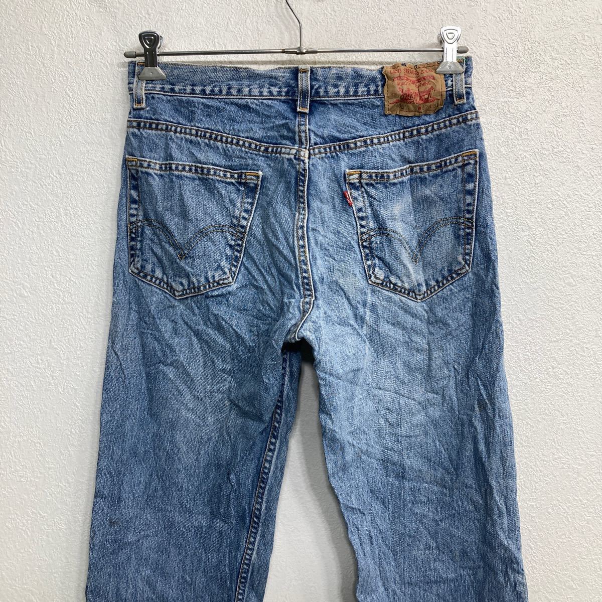 Levi's 505 デニムパンツ W32 リーバイス レギュラーフィット ブルー コットン メキシコ製 古着卸 アメリカ仕入 2311-1274_画像6