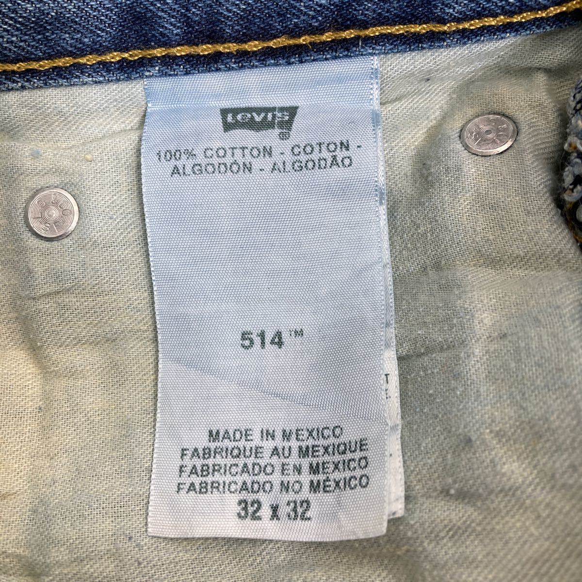 Levi's 514 デニムパンツ W32 リーバイス スリムストレート インディゴ コットン メキシコ製 古着卸 アメリカ仕入 2311-946_画像8