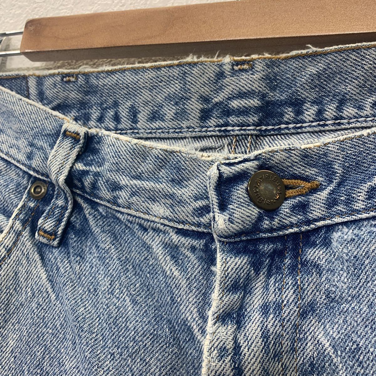 Wrangler デニムパンツ W36 ラングラー ビッグサイズ メキシコ製 コットン 水色 古着卸 アメリカ仕入 2311-631_画像5