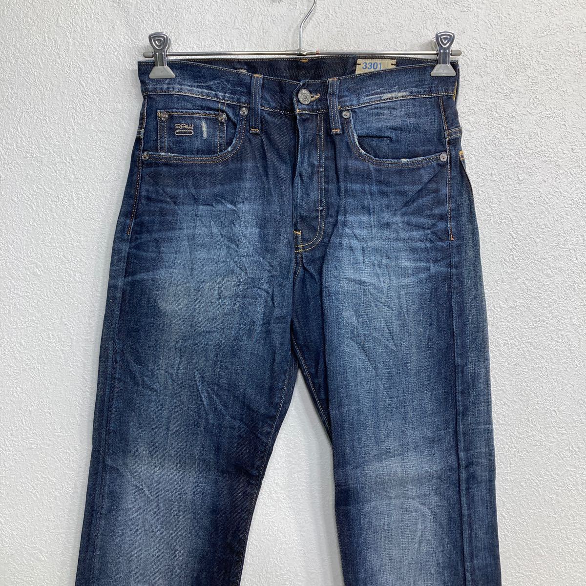 G-STAR RAW デニムパンツ W31 ジースター ボタンフライ ダークネイビー 古着卸 アメリカ仕入 2311-736_画像2