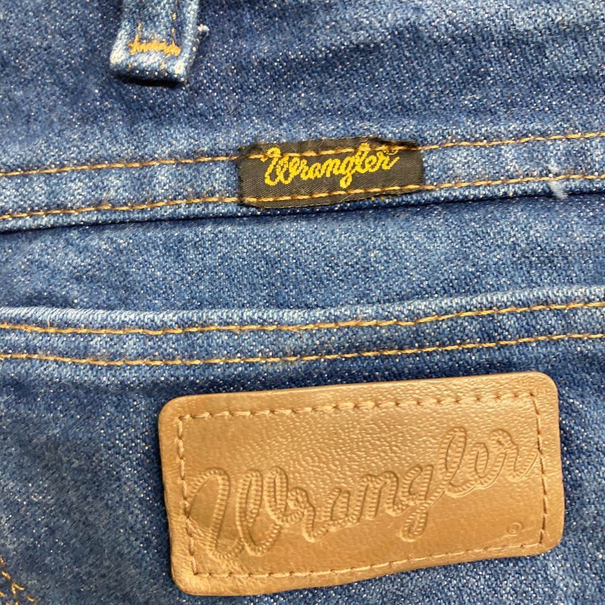 Wrangler カウボーイ ロングパンツ W35 ラングラー 13MWZ ブルー コットン メキシコ製 古着卸 アメリカ仕入 2311-1263_画像9