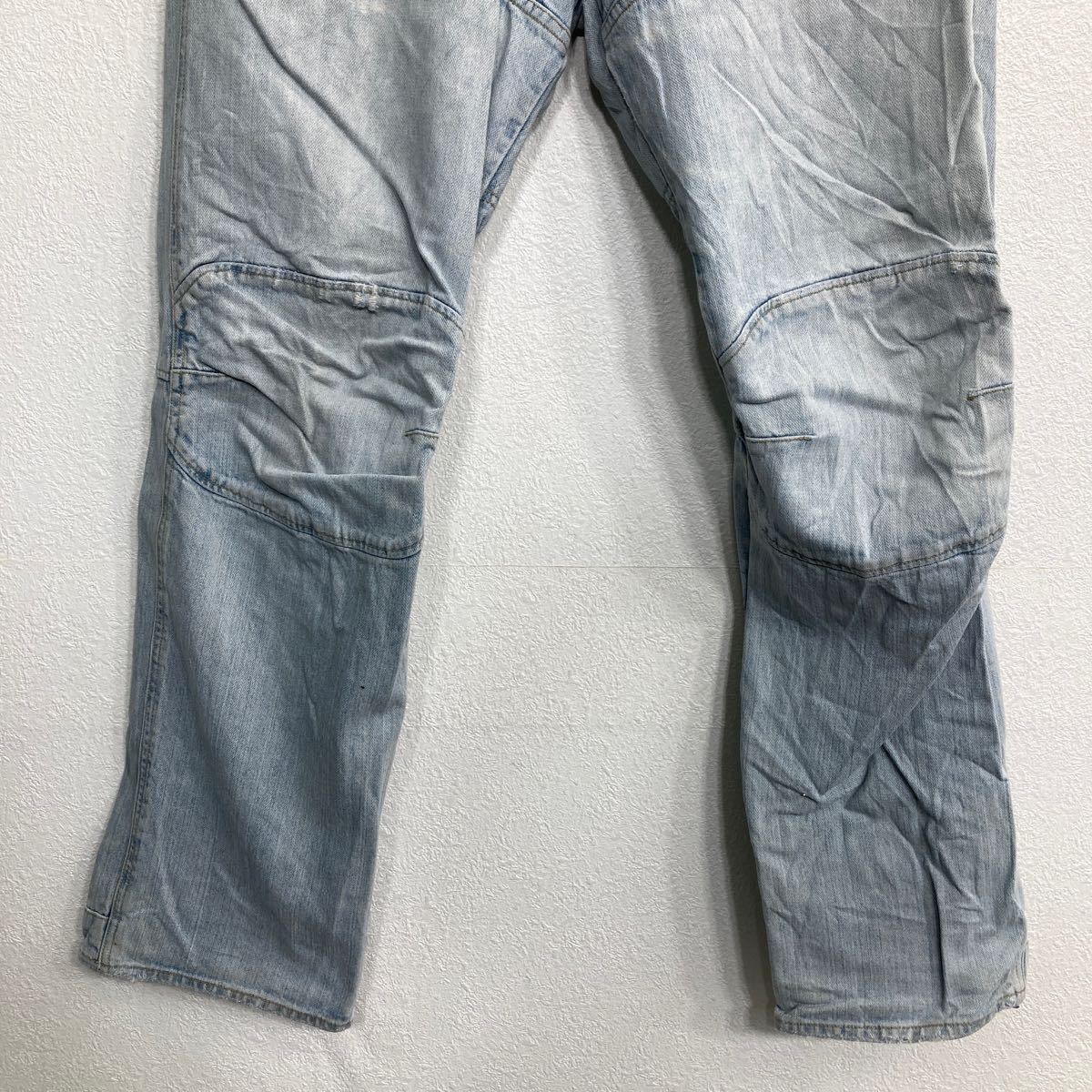 G-STAR RAW デニムパンツ W31 ジースター ボタンフライ ライトブルー コットン 古着卸 アメリカ仕入 2311-746_画像3