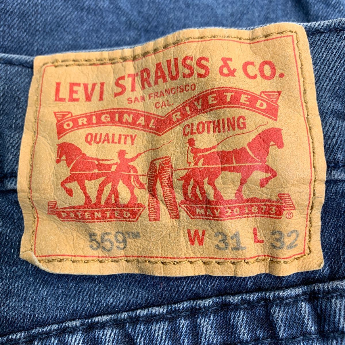 Levi's 559 デニムパンツ W31 リーバイス リラックスストレート ネイビー 古着卸 アメリカ仕入 2311-1438_画像9