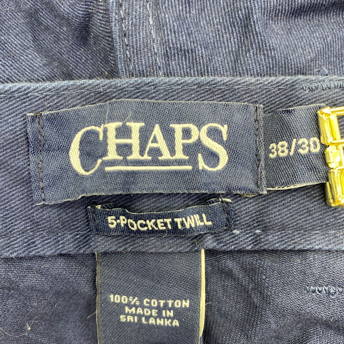 CHAPS チノパンツ W38 チャップス コットン ビックサイズ ネイビー 古着卸 アメリカ仕入 2311-915_画像8