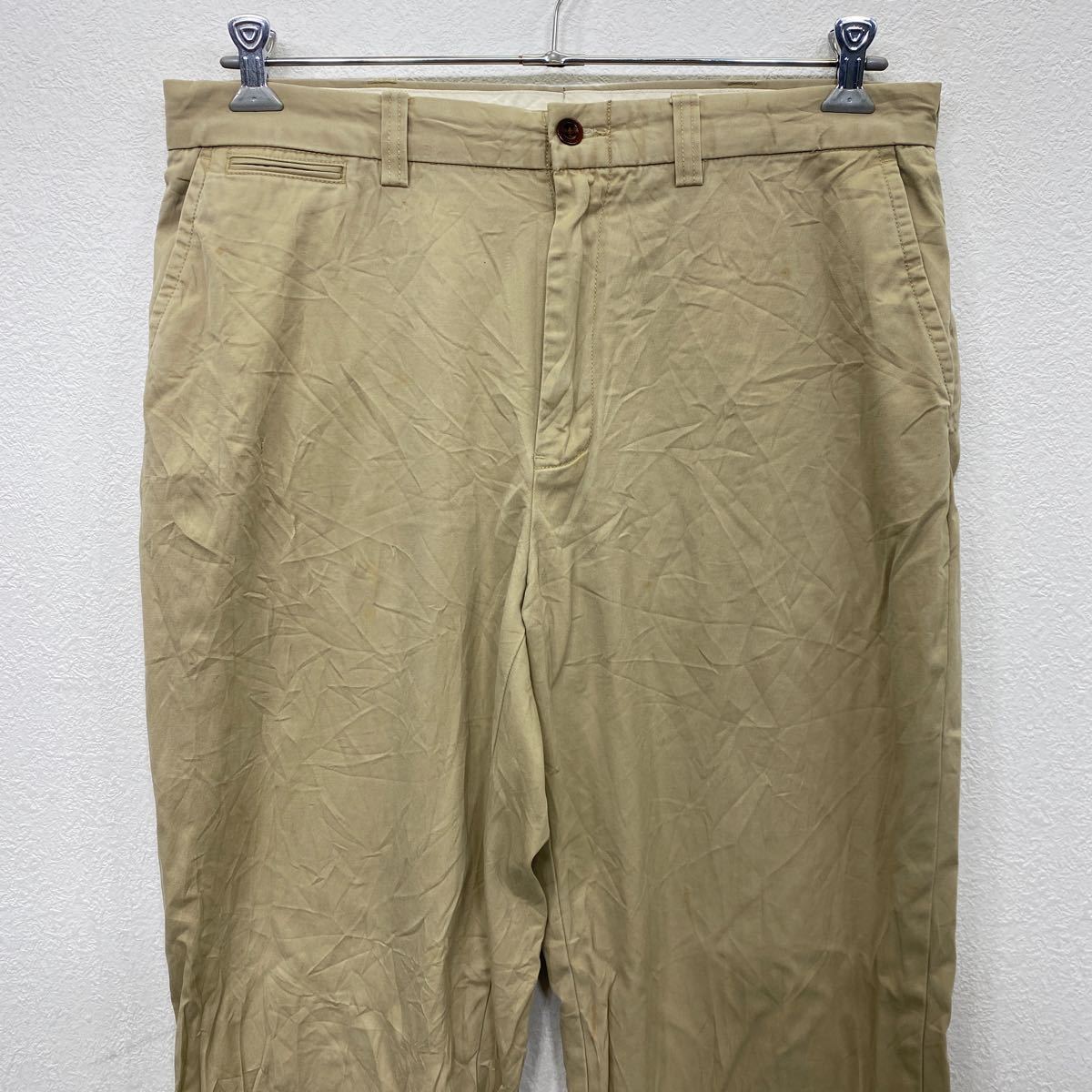 Polo Ralph Lauren チノパンツ W38 ポロラルフローレン コットン ビッグサイズ ベージュ 古着卸 アメリカ仕入 2312-860_画像2