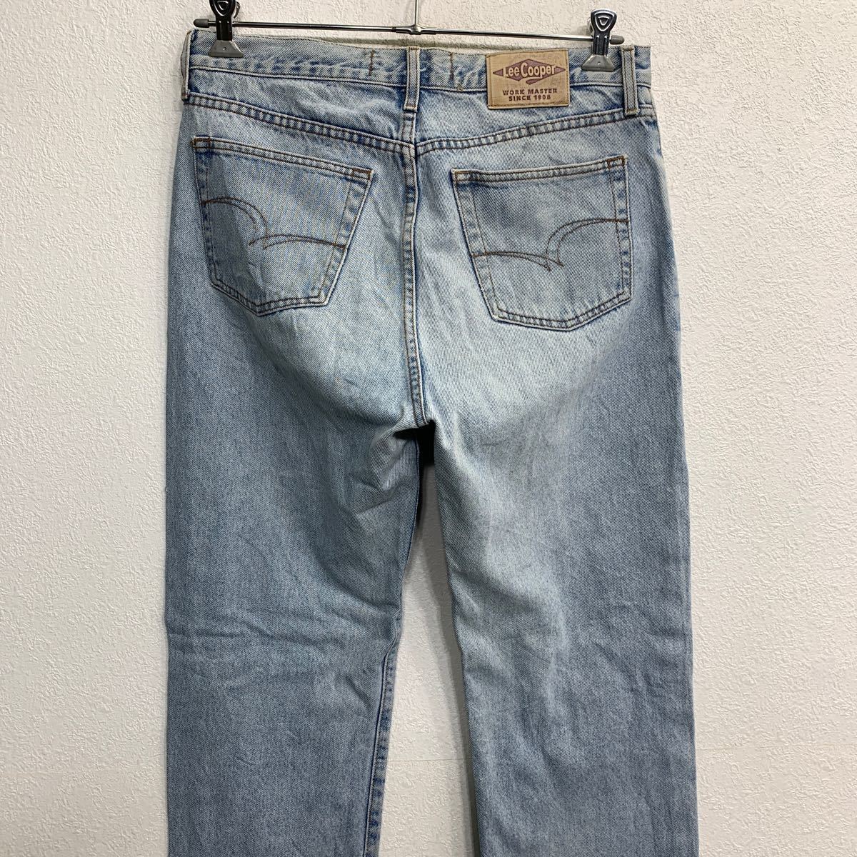 LeeCooper デニムパンツ W34 リークーパー ボタンフライ ライトブルー コットン 古着卸 アメリカ仕入 2312-131_画像7