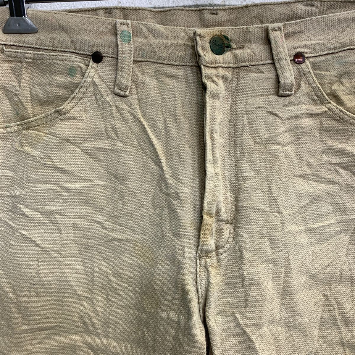 Wrangler カウボーイ ロングパンツ W30 ラングラー 936TAN ベージュ コットン メキシコ製 古着卸 アメリカ仕入 2312-240_画像4