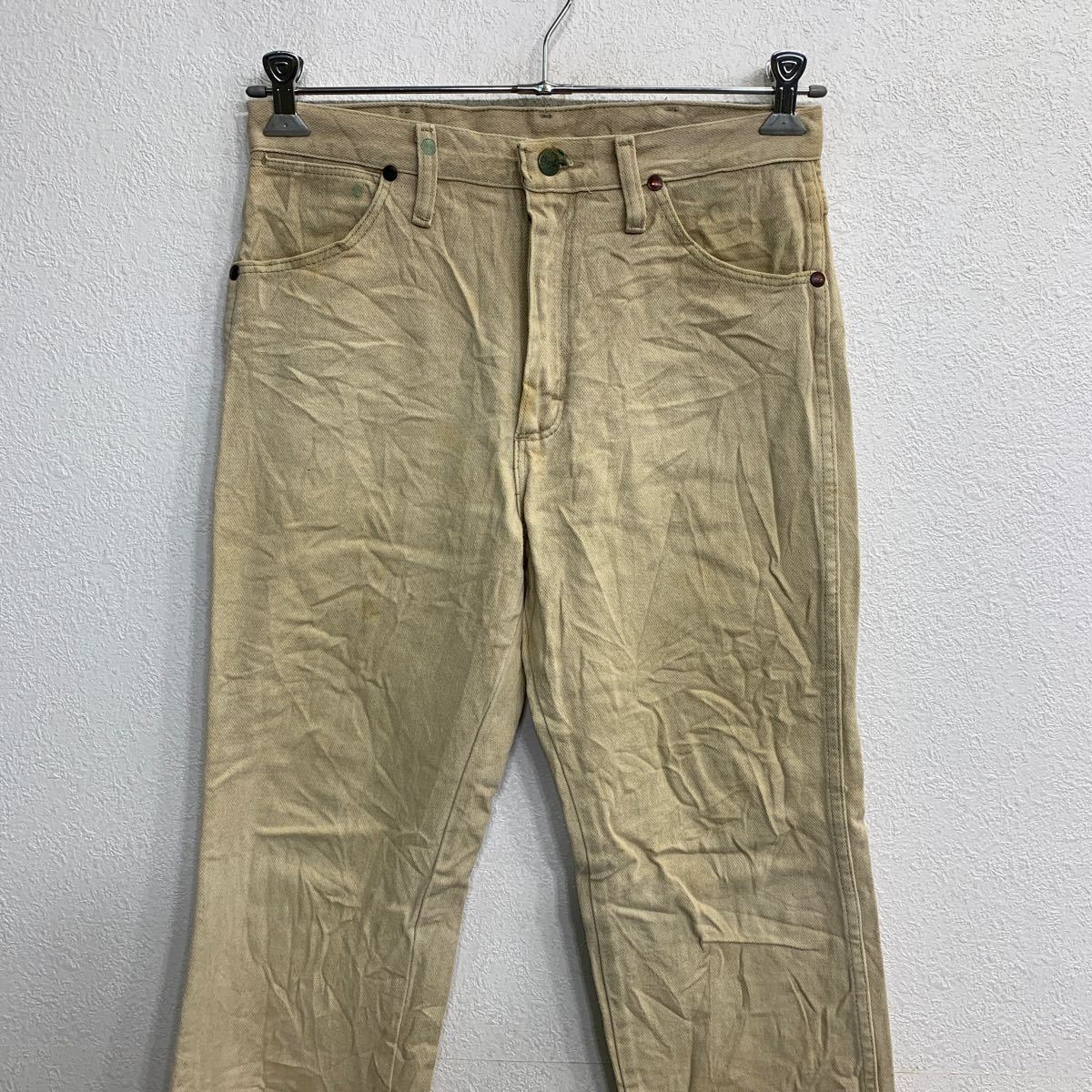 Wrangler カウボーイ ロングパンツ W30 ラングラー 936TAN ベージュ コットン メキシコ製 古着卸 アメリカ仕入 2312-240_画像2