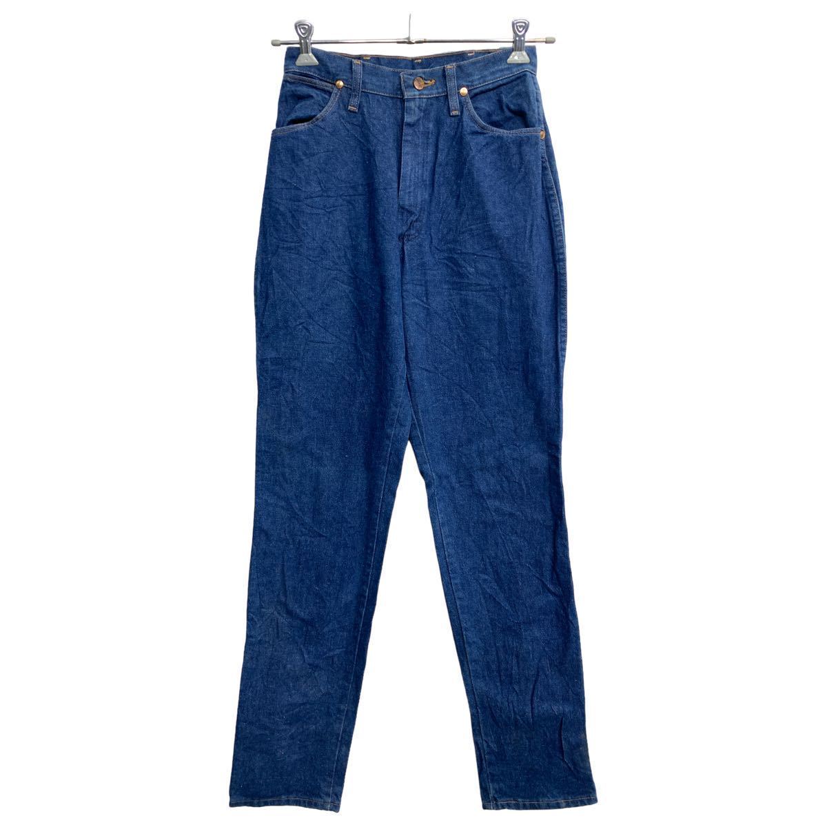 Wrangler カウボーイ ロングパンツ W28 ラングラー レディース 12MWZ インディゴ コットン USA製 古着卸 アメリカ仕入 2312-606_画像1