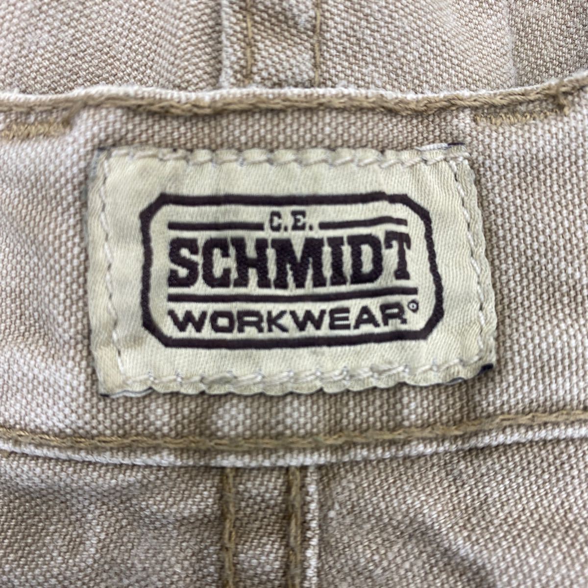 C.E.SCHMIDT ワークパンツ W33 ペインターパンツ カーゴパンツ ダック ベージュ 古着卸 アメリカ仕入 2312-482_画像9