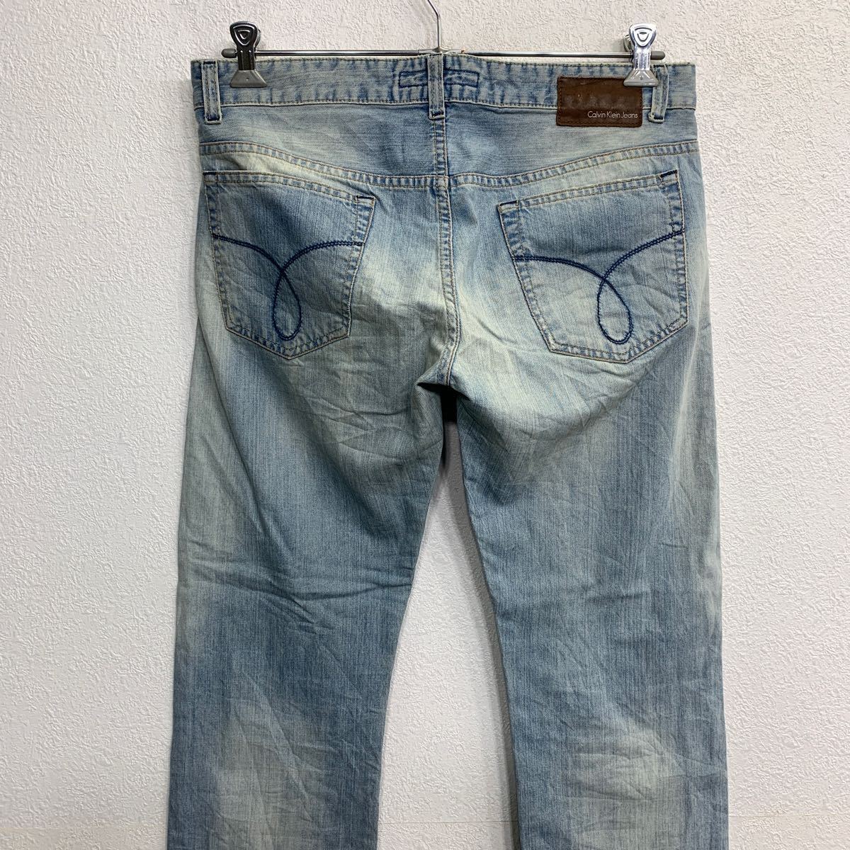 Calvin Klein Jeans デニムパンツ W30 カルバンクラインジーンズ ライトブルー コットン 古着卸 アメリカ仕入 2312-44_画像7