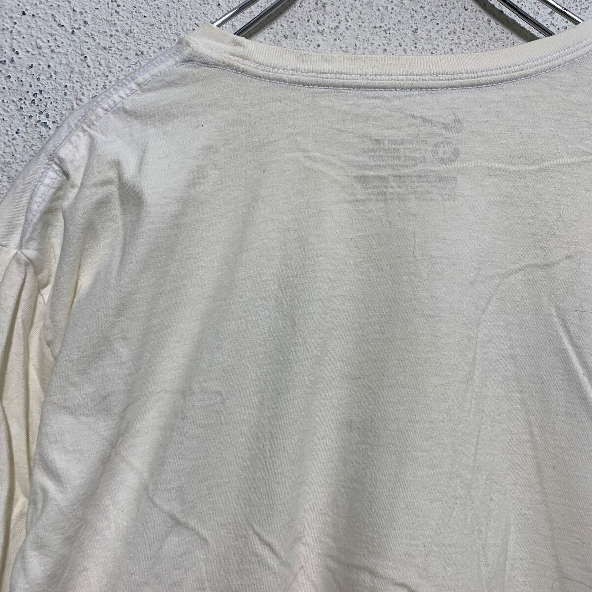 中古 NIKE 半袖 プリントTシャツ XL オフホワイト ナイキ ビッグサイズ クルーネック フットボール 古着卸 アメリカ仕入 a604-5404_画像9