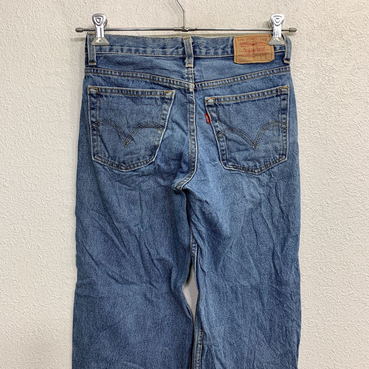 Levi's 550 デニムパンツ W27 リーバイス レディース リラックスフィット ブルー コットン 古着卸 アメリカ仕入 2401-198_画像5