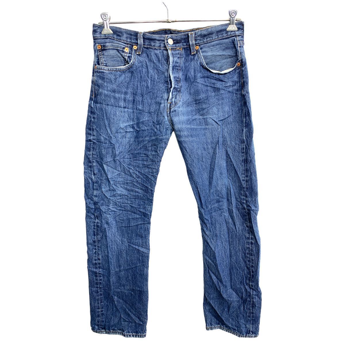 Levi's 501 デニムパンツ W33 リーバイス ボタンフライ インディゴ コットン 古着卸 アメリカ仕入 2401-760_画像1