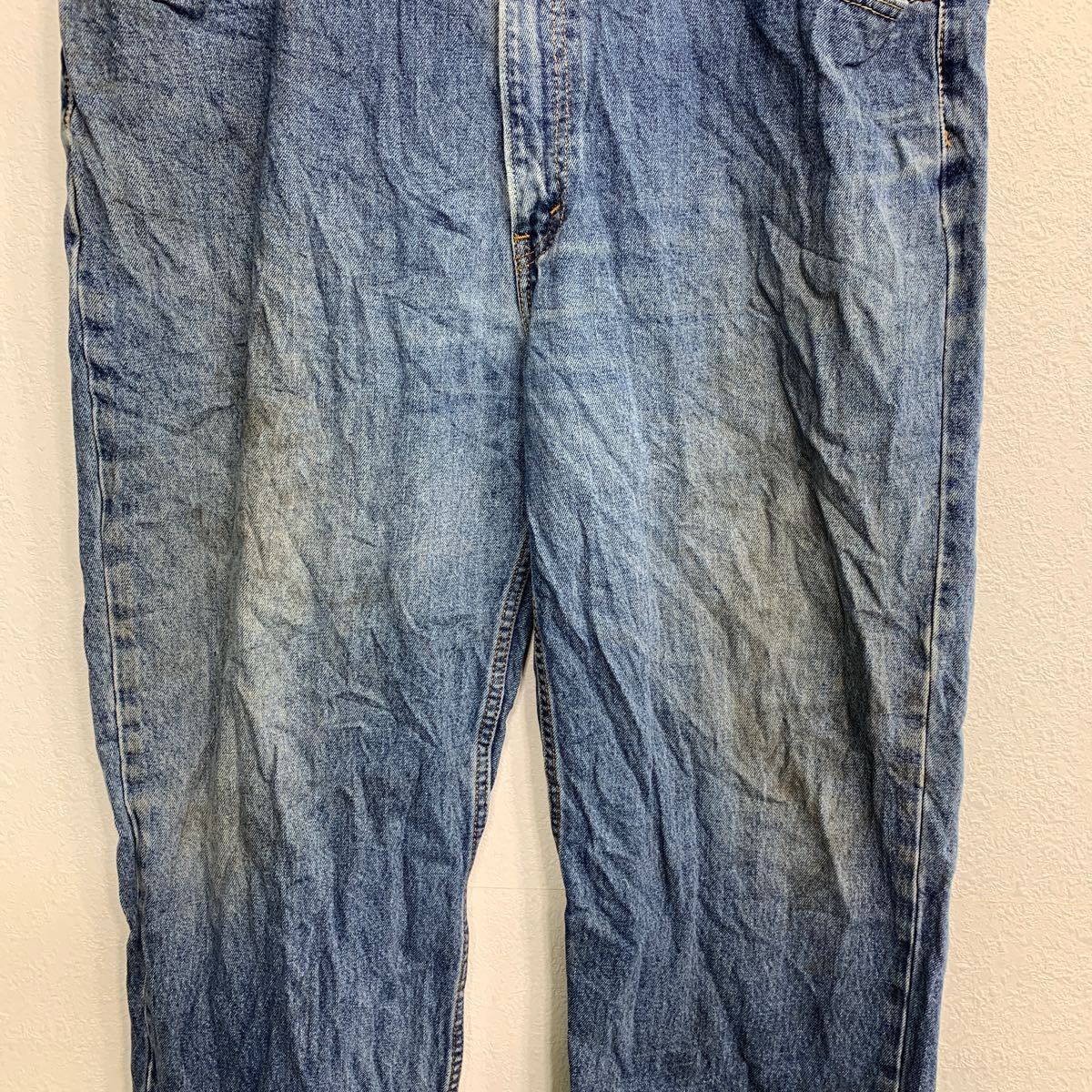 Levi's 550 デニムパンツ W42 リーバイス リラックスフィット ビッグサイズ インディゴ コットン 古着卸 アメリカ仕入 2401-441_画像4