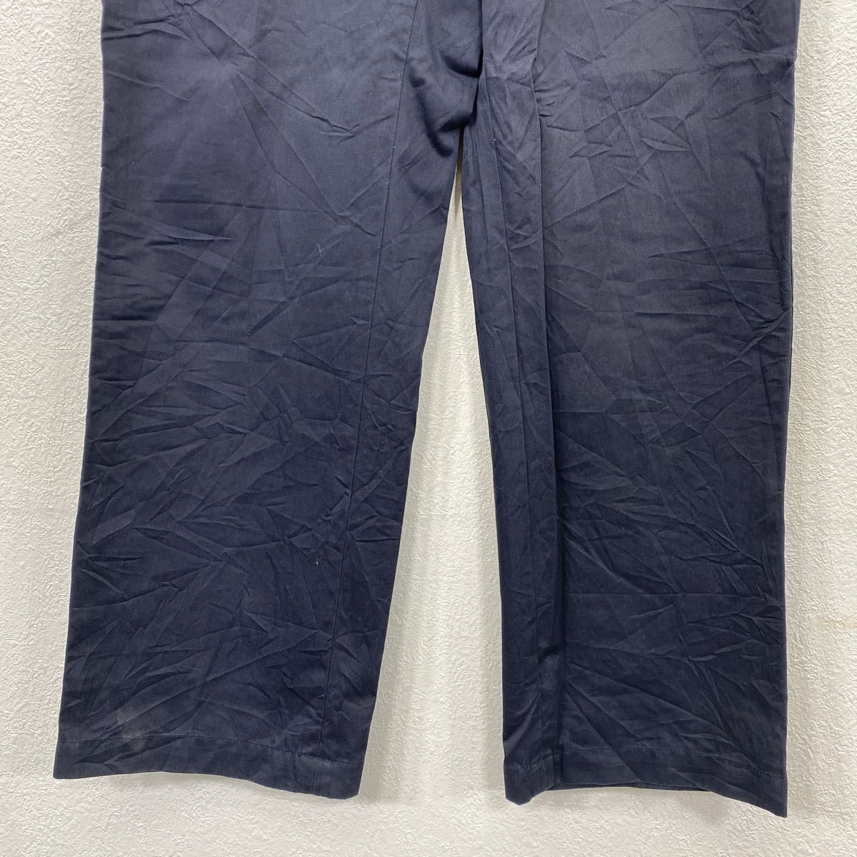 BLUE HARBOUR チノパンツ W34 ブルーハーボー タック入り ネイビー 古着卸 アメリカ仕入 2401-493_画像3