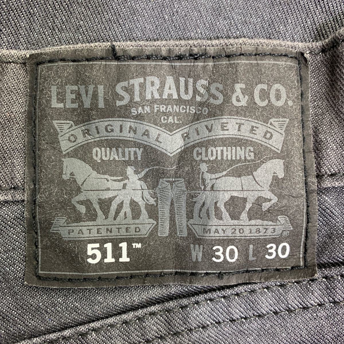 Levi's 511 デニムパンツ W30 リーバイス スリムフィット グレー 古着卸 アメリカ仕入 2401-104_画像9