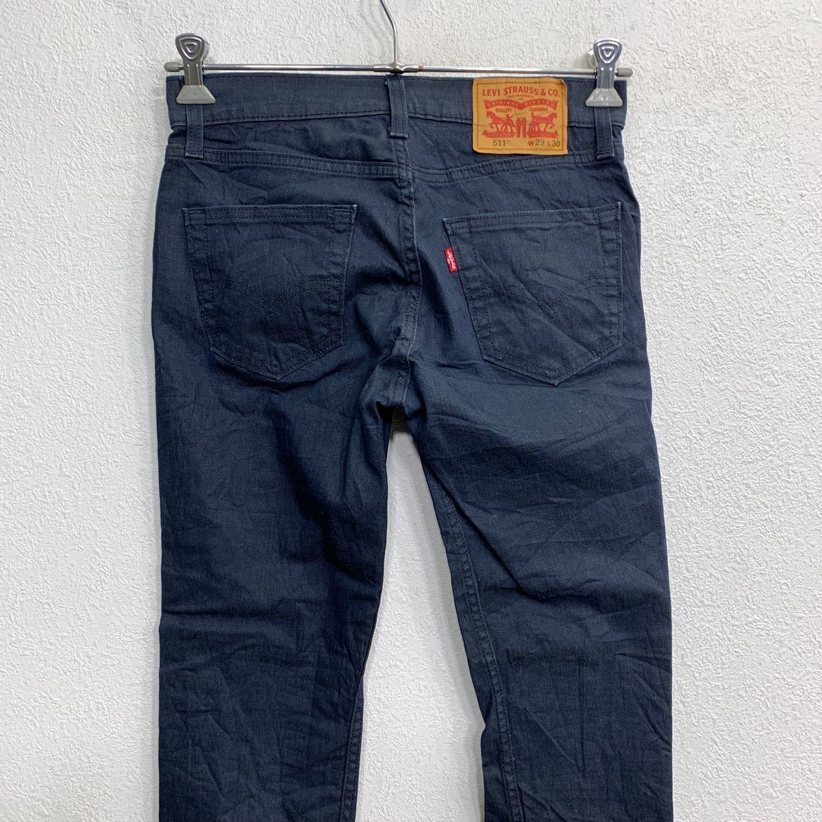 Levi's 511 デニムパンツ W29 リーバイス スリムフィット ダークネイビー 古着卸 アメリカ仕入 2401-200_画像5