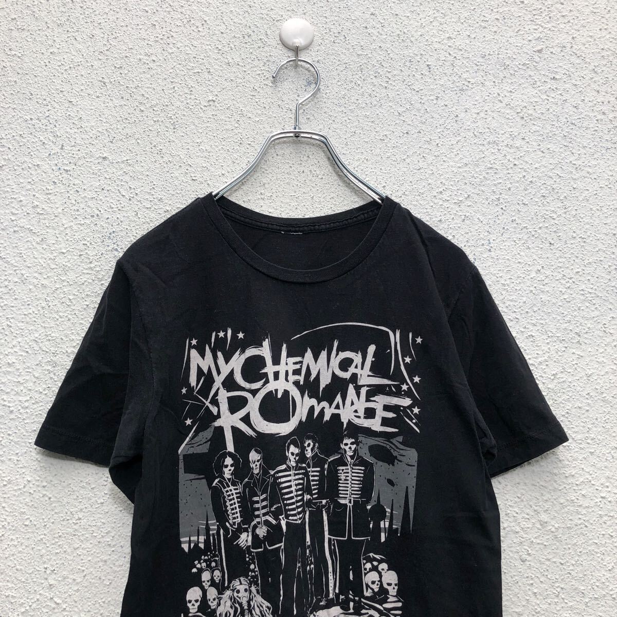 My Chemical Romance 半袖 プリント Tシャツ M~ ブラック ホワイト バンド 古着卸 アメリカ仕入 a604-5438_画像3