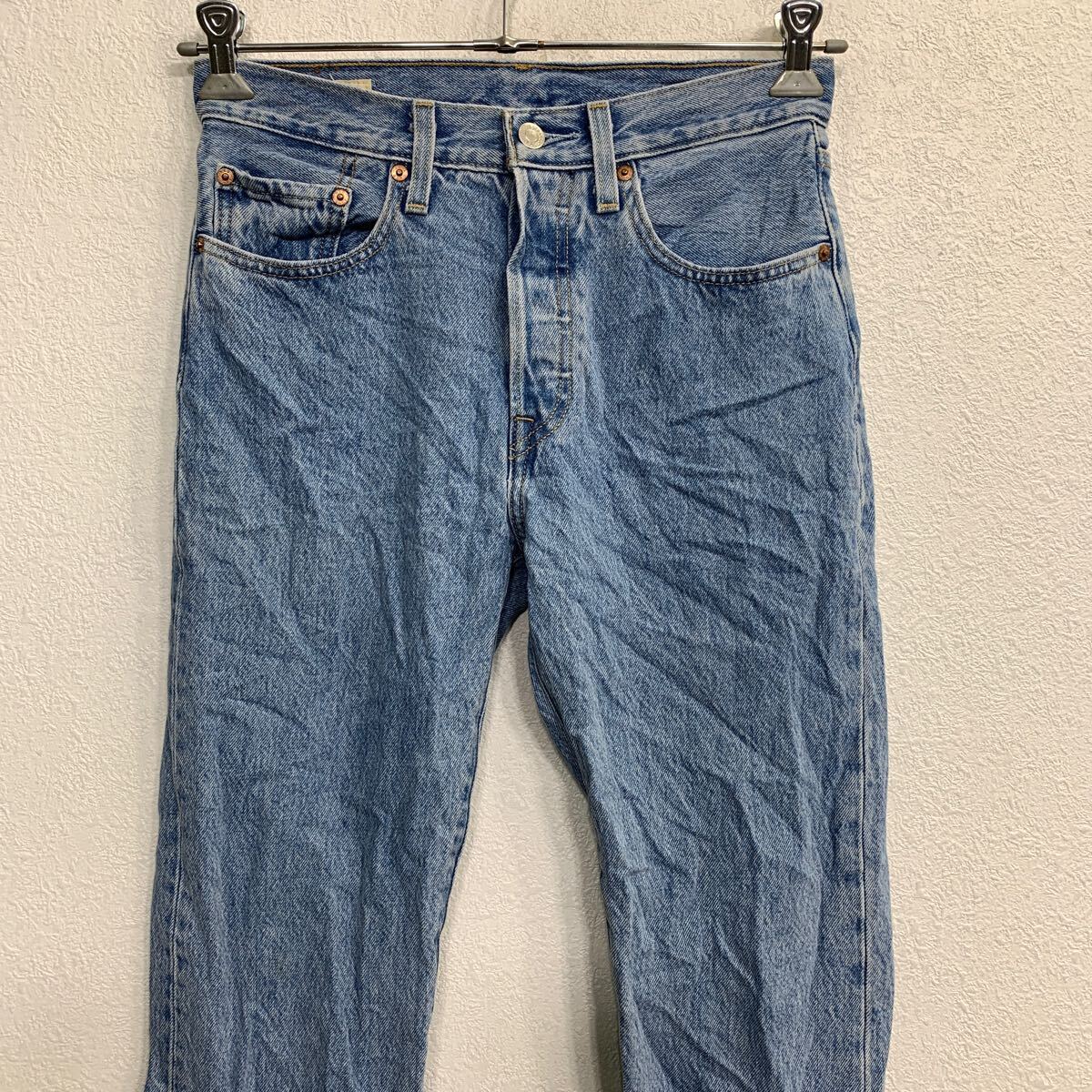 Levi's 501 デニムパンツ W26 リーバイス レディース ボタンフライ ブルー コットン 古着卸 アメリカ仕入 2404-224_画像2