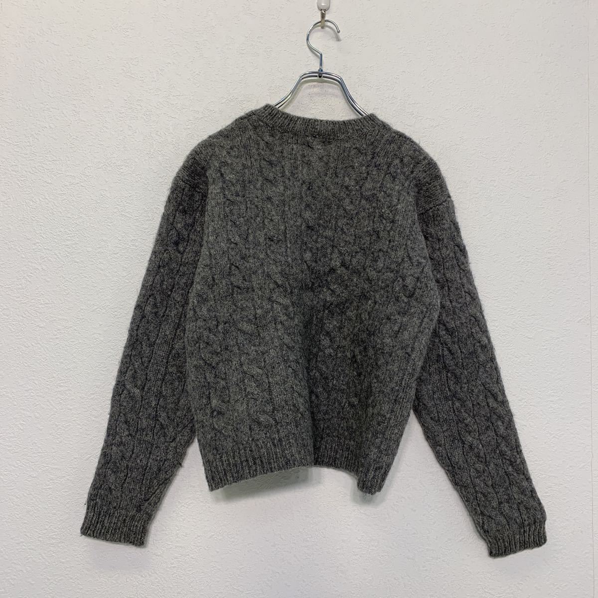 GAP knitted sweater M gray Gap wool old clothes . America buying up a510-5700