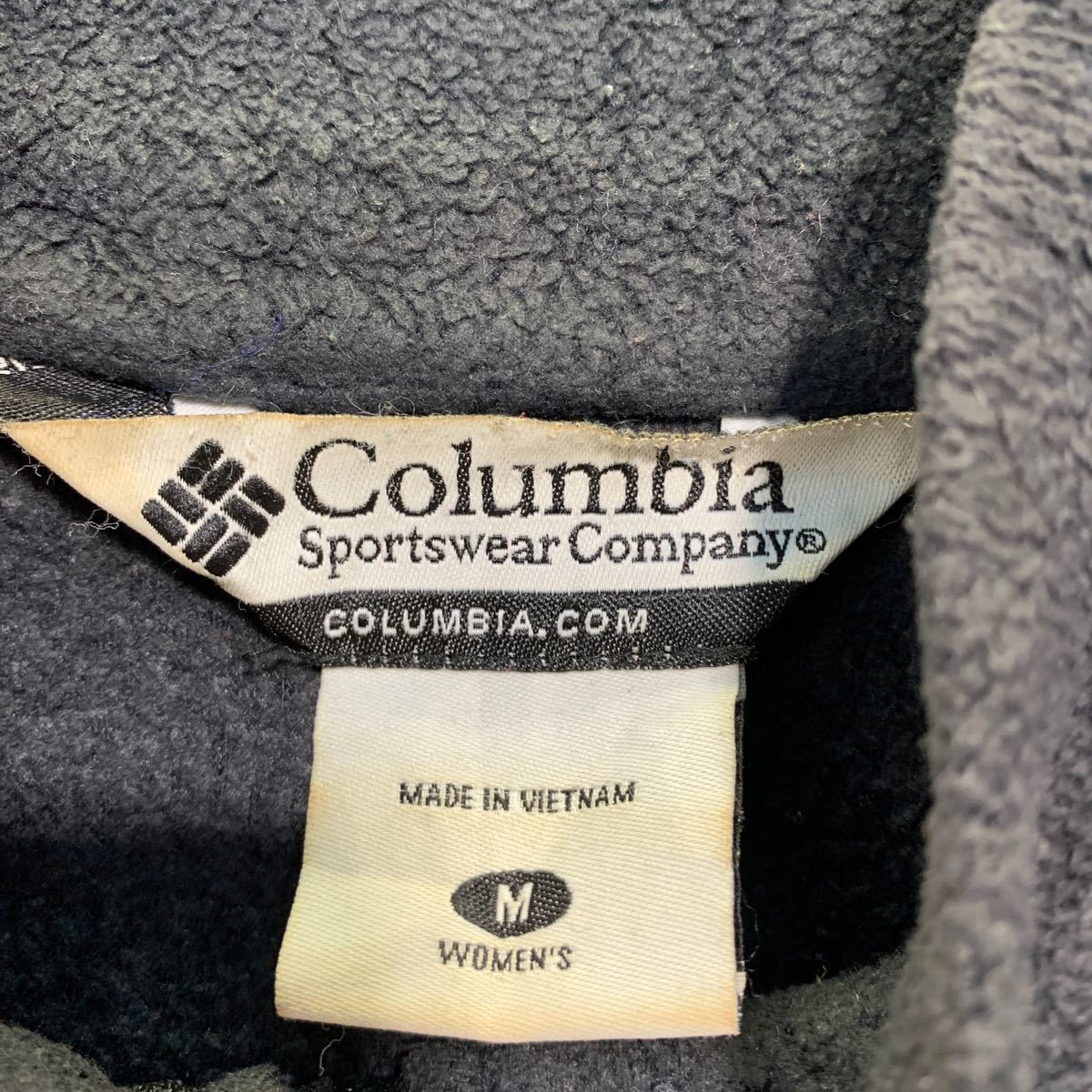 Columbia ジップアップ フリース ジャケット M ブラック ホワイト コロンビア ポケット レディース 古着卸 アメリカ仕入 a512-5683_画像7