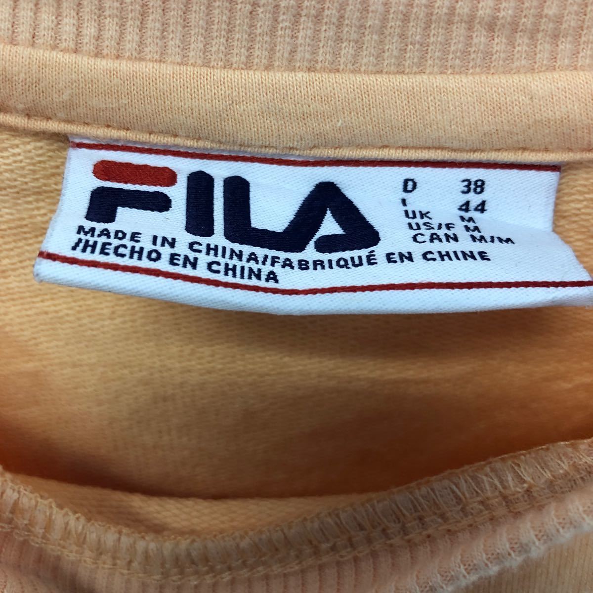 FILA ロゴ スウェット トレーナー M オレンジ フィラ 古着卸 アメリカ仕入 a601-6284_画像9