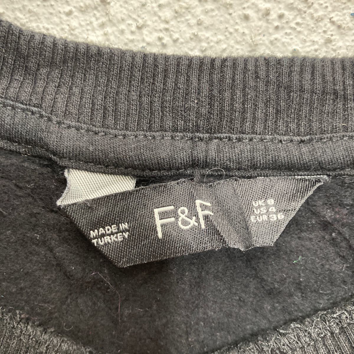 F&F print sweat sweatshirt lady's XS black Mickey Mouse sun ta cap old clothes . America buying up a601-5814