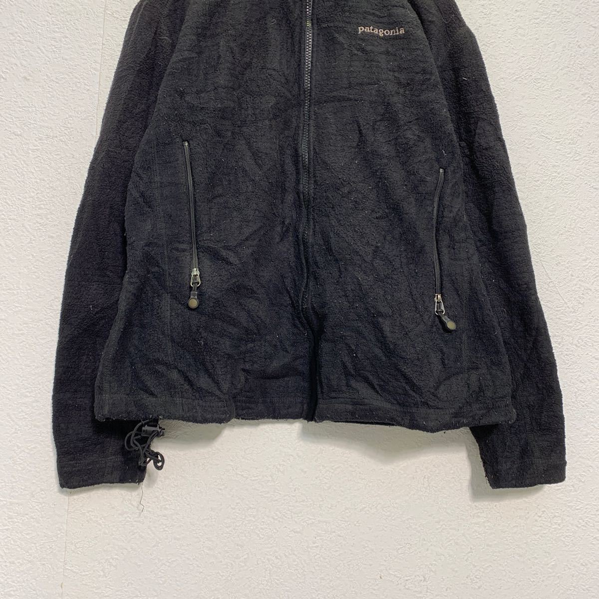 patagonia ジップアップ フリース ジャケット M ブラック グレー パタゴニア レディース ポケット 古着卸 アメリカ仕入 a602-5095_画像3