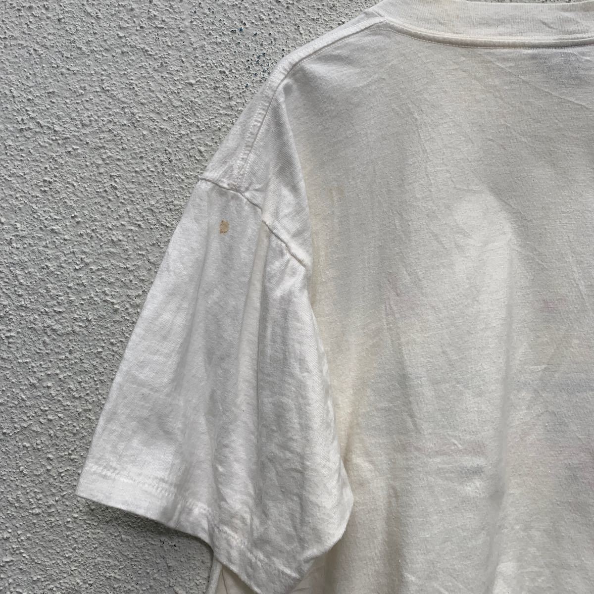 90s ONEITA 半袖 プリントTシャツ Lサイズ シングルステッチ 白 ホワイト 古着卸 アメリカ仕入 a602-6192_画像6