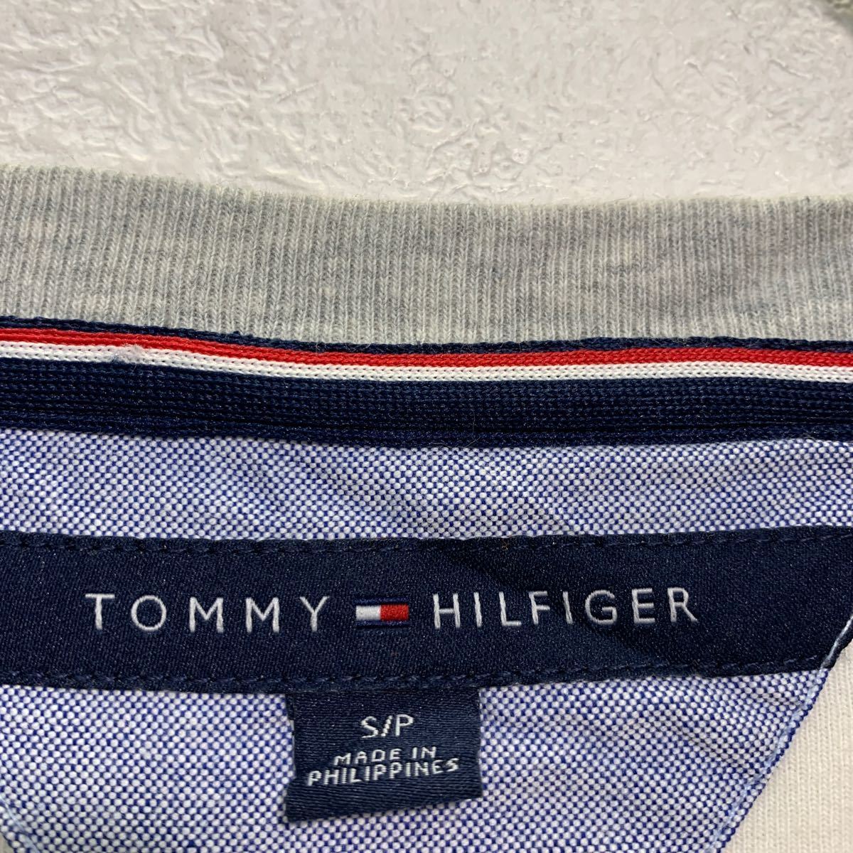 TOMMY HILFIGER ロゴ スウェット トレーナー S ホワイト グレー トミーヒルフィガー 古着卸 アメリカ仕入 a602-5478_画像7