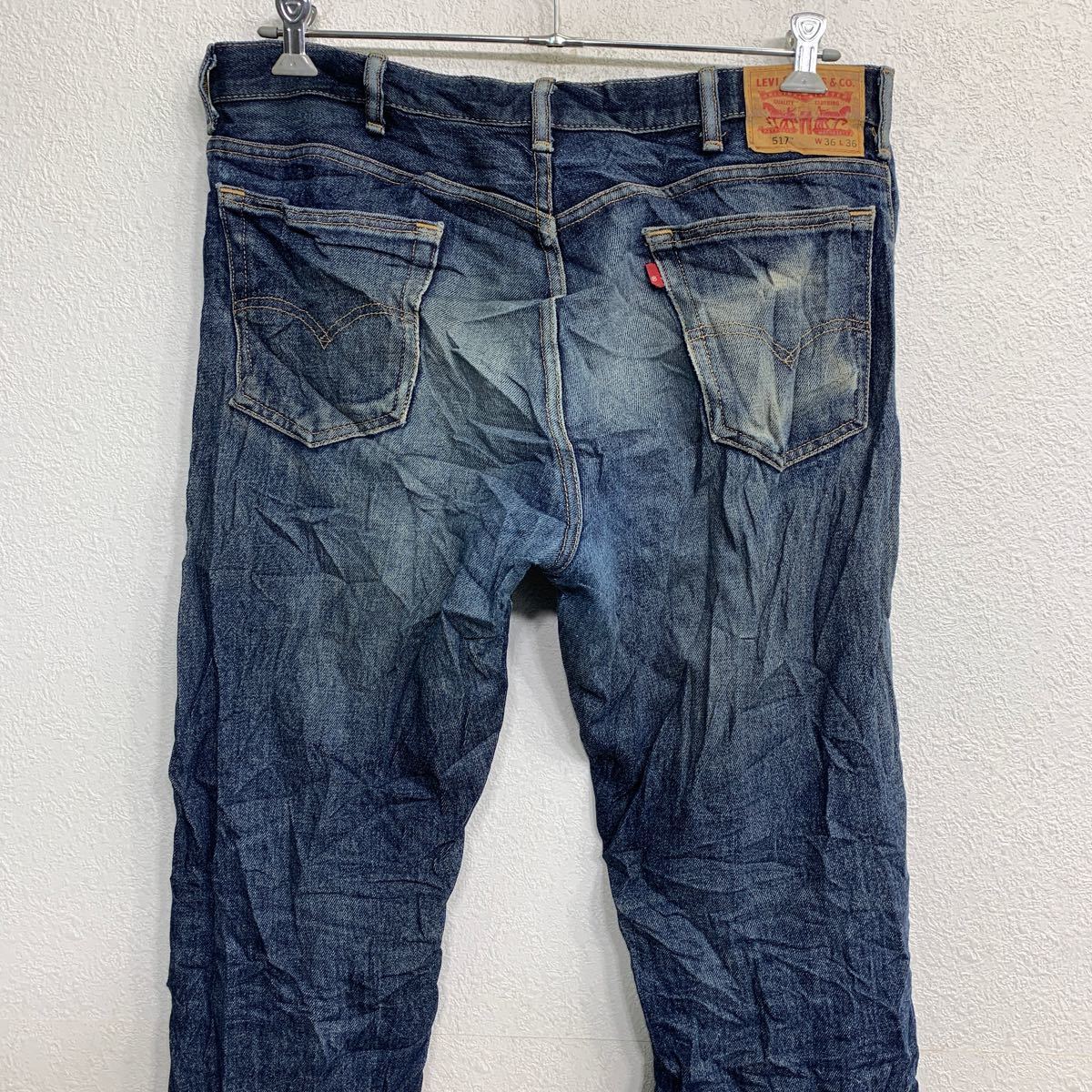 Levi's 517 デニムパンツ W36 リーバイス ブーツカット ビッグサイズ インディゴ コットン 古着卸 アメリカ仕入 2402-366_画像6