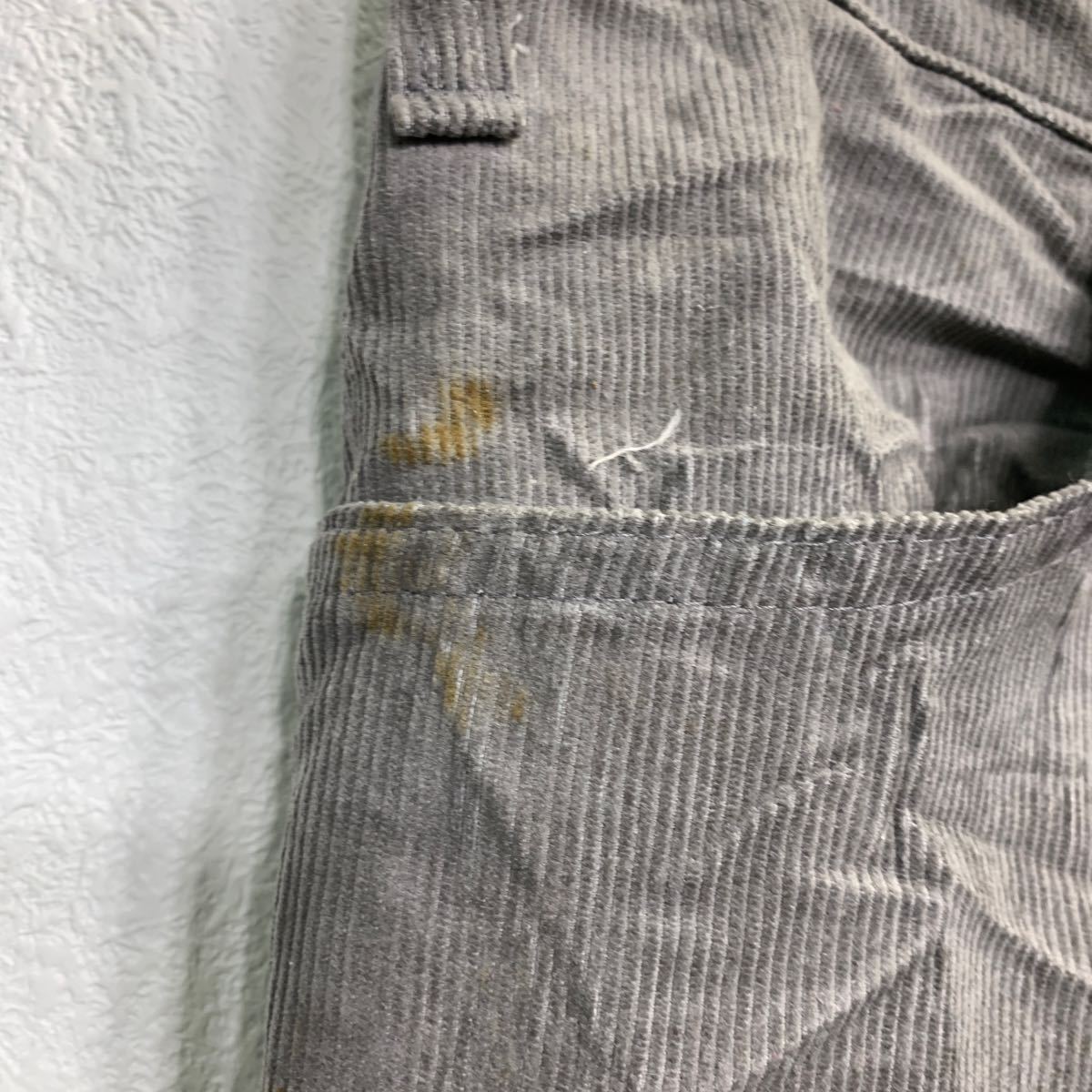 Levi's コーデュロイパンツ W38 リーバイス TALONジップ ビッグサイズ グレー 古着卸 アメリカ仕入 2402-782_画像6