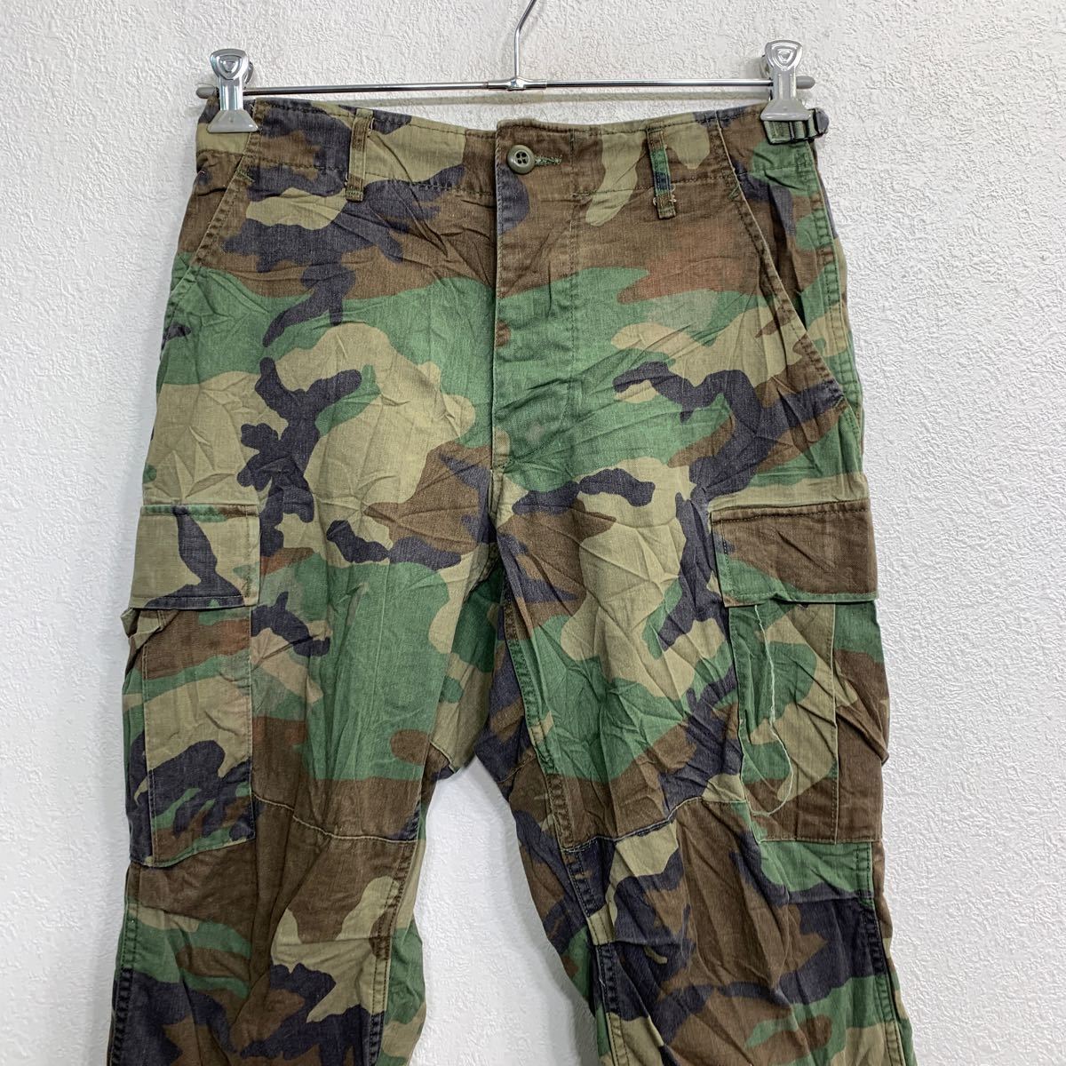  military trousers pants W31 button fly wood Land camouflage camouflage old clothes . America buying up 2402-218