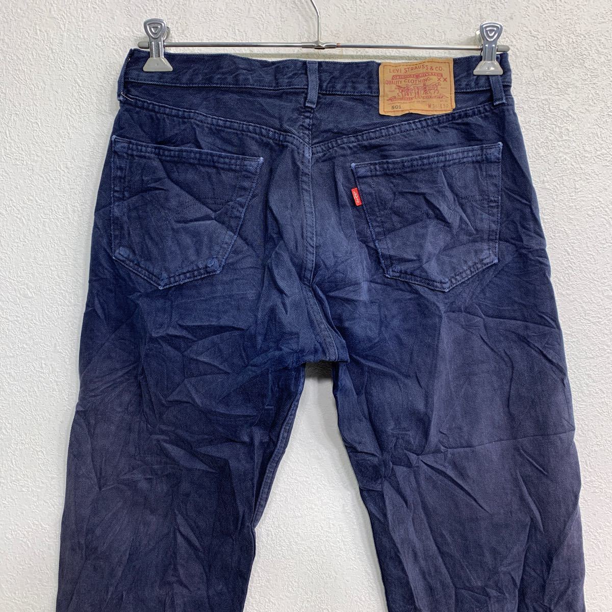 Levi's 501 デニムパンツ W34 リーバイス ボタンフライ ネイビー コットン 古着卸 アメリカ仕入 2402-640_画像7