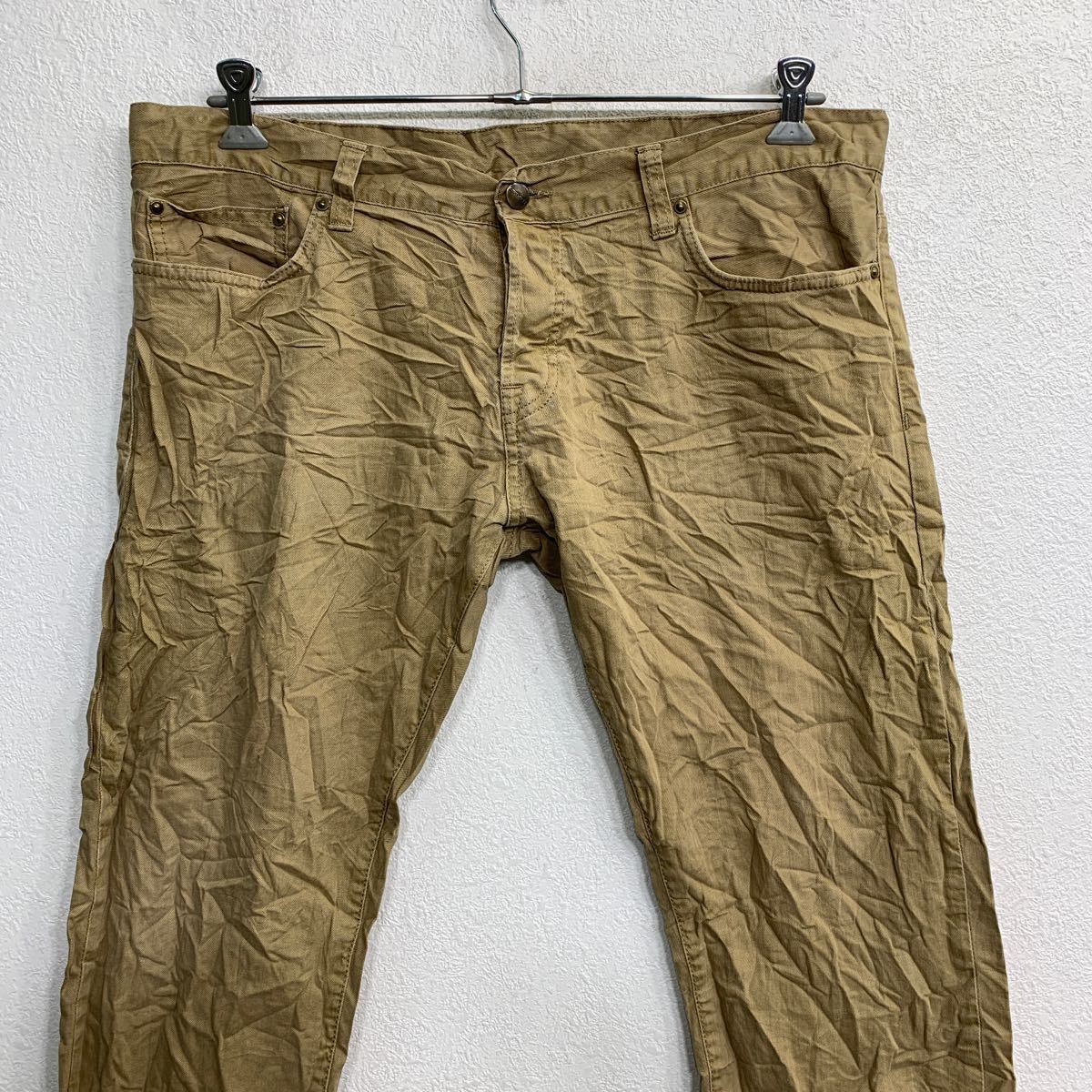 Carhartt ロングパンツ W36 カーハート ビッグサイズ ベージュ コットン 古着卸 アメリカ仕入 2402-482_画像2